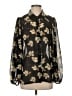 CAbi 100% Polyester Black Long Sleeve Blouse Size S - photo 1