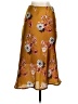 Forgotten Grace 100% Polyester Floral Gold Casual Skirt Size XS - photo 2