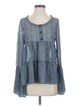 Robert Rodriguez Long Sleeve Silk Top