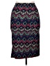 Eye Candy Chevron-herringbone Blue Casual Skirt Size 1X - photo 2