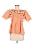 Assorted Brands Orange Short Sleeve Blouse Size M - photo 1