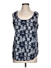 Faded Glory 100% Polyester Blue Tank Top Size L - photo 1