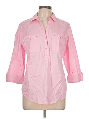 NY&C 3/4 Sleeve Button-Down Shirt (view 1)