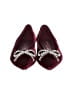 Larroudé Burgundy Flats Size 7 1/2 - photo 2