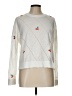 Kule Hearts White Pullover Sweater Size L - photo 1