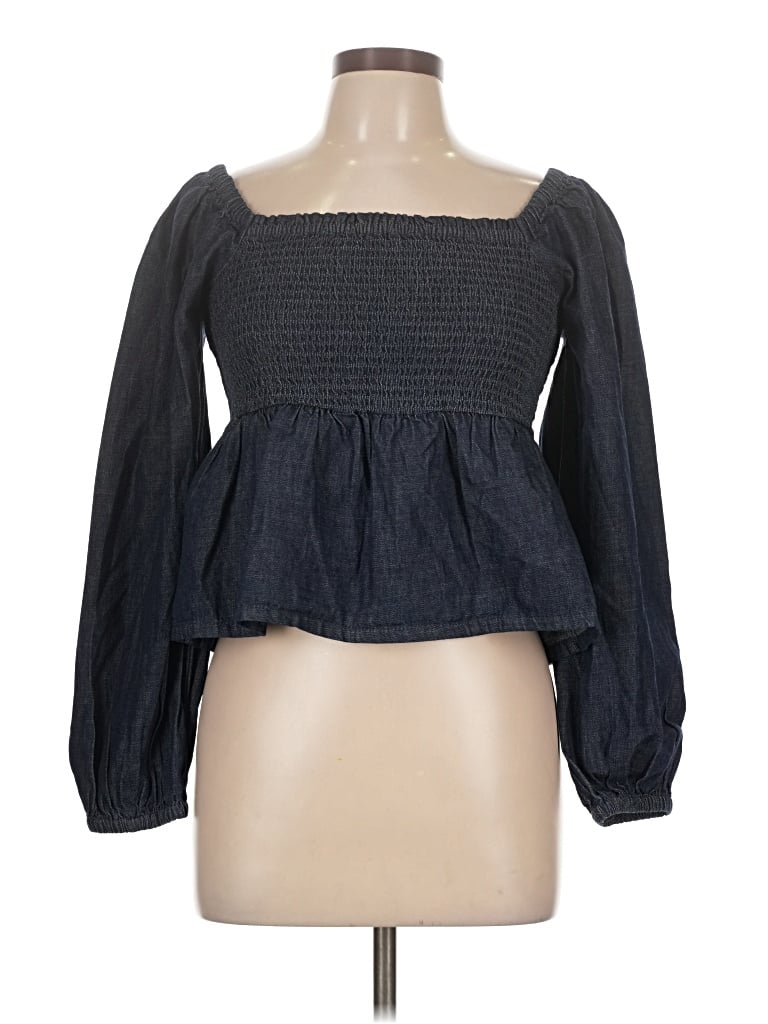 Jcrew Long Sleeve Blouse In Black