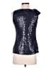 Etcetera Silver Sleeveless Blouse Size 2 - photo 2
