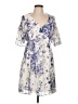 Maison Tara 100% Polyester Floral Ivory Cocktail Dress Size 12 - photo 1