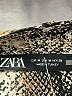 Zara 100% Polyester Animal Print Silver Brown Casual Skirt Size M - photo 3