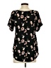 Sienna Sky 100% Polyester Black Short Sleeve Blouse Size S - photo 2