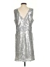 Kate Kasin Metallic Silver Cocktail Dress Size S - photo 2