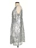 Kate Kasin Metallic Silver Cocktail Dress Size S - photo 5