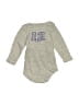 Petit Bateau Tweed Gray Long Sleeve Onesie 9-12 MO / 12 MO - photo 2