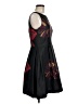 Taylor 100% Polyester Graphic Black Cocktail Dress Size 6 - photo 4