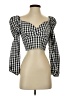 Shein Black 3/4 Sleeve Blouse Size S - photo 1