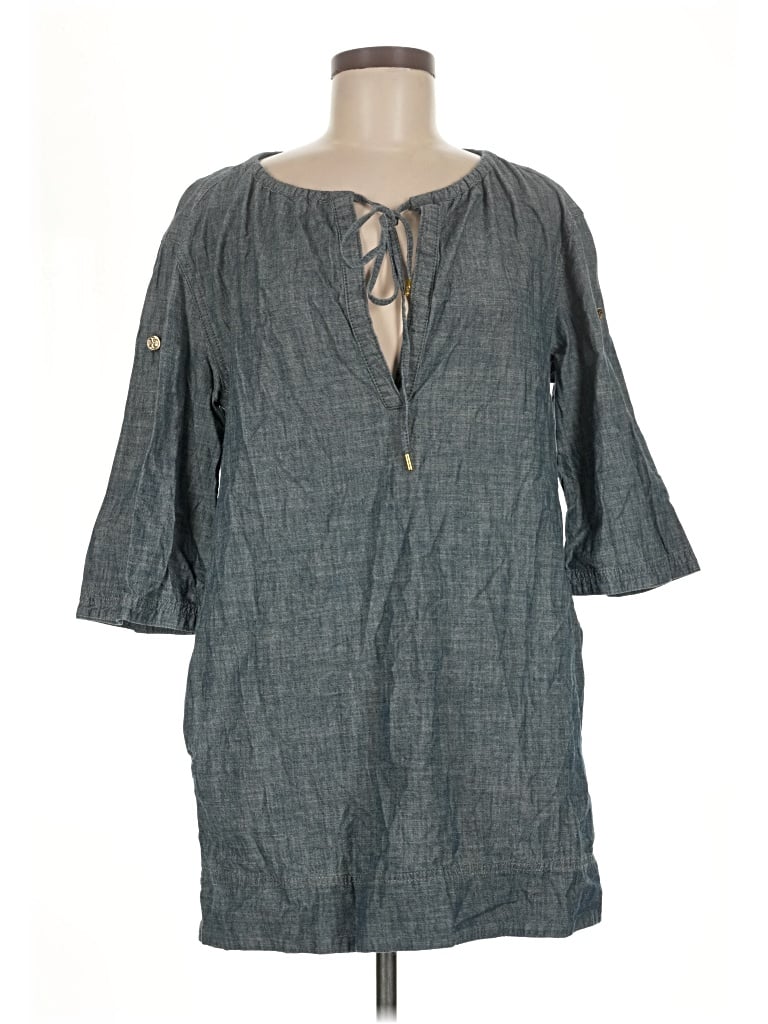 Pre-owned Tory Burch Casual Dress In Gray
