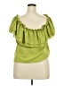 Shein Curve 100% Polyester Green Sleeveless Blouse Size 0X - photo 2