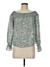 Wild Blue 100% Polyester Teal 3/4 Sleeve Blouse Size M - photo 1
