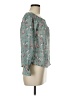 Wild Blue 100% Polyester Teal 3/4 Sleeve Blouse Size M - photo 4