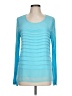 Dana Buchman 100% Polyester Teal Long Sleeve Top Size L - photo 1