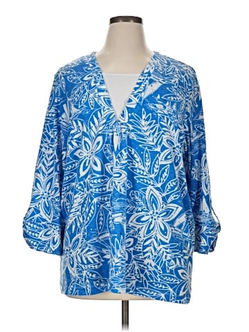 Cathy Daniels 3/4 Sleeve Blouse (view 1)