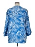 Cathy Daniels 100% Cotton Blue 3/4 Sleeve Blouse Size 1X - photo 2