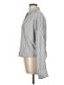 Splendid 100% Viscose Stripes Silver Long Sleeve Button-Down Shirt Size L - photo 5