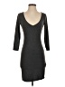 Forever 21 Solid Gray Casual Dress Size S - photo 1