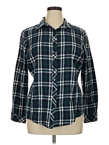 Great Northwest Indigo Long Sleeve Button-Down Shirt (view 1)