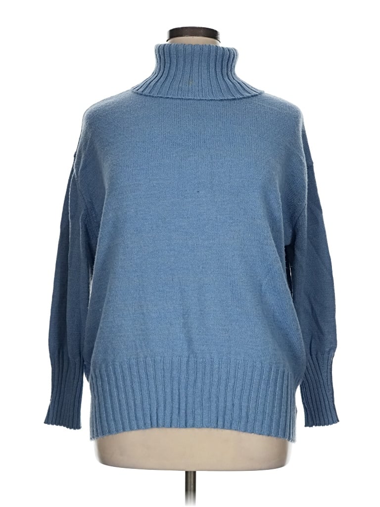 Pre-owned A New Day Turtleneck Sweater In Blue