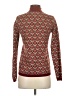 Ann Taylor Paisley Burgundy Turtleneck Sweater Size S - photo 2