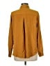 Knox Rose 100% Rayon Solid Gold Long Sleeve Button-Down Shirt Size M - photo 2