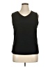 Apostrophe Black Sleeveless Top Size XL - photo 1