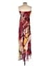 Assorted Brands 100% Polyester Print Burgundy Red Cocktail Dress Size M - photo 2