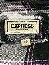 Express Plaid Black Long Sleeve Button-Down Shirt Size M - photo 7
