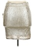 Forever 21 Plus 100% Polyester Metallic Silver Faux Leather Skirt Size 3X Plus - photo 2