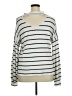 Bibi Stripes White Turtleneck Sweater Size XL (estimated) - photo 2