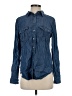 Ann Taylor Blue Long Sleeve Button-Down Shirt Size S - photo 1