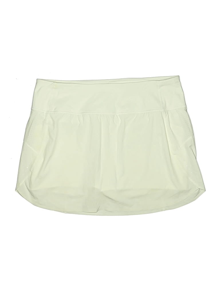 Pre-owned Athleta Active Skort In Ivory