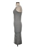 Shein Solid Gray Casual Dress Size 4 - photo 5