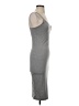 Shein Solid Gray Casual Dress Size 4 - photo 4