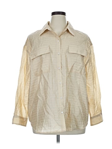 Future Collective 3/4 Sleeve Button-Down Shirt (view 1)