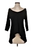 Cache Solid Black 3/4 Sleeve Top Size XS - photo 1