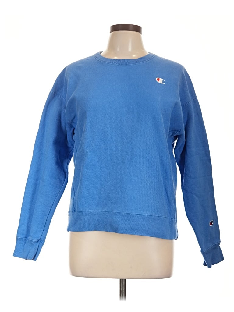 Pre-owned Champion Sweatshirt In Blue