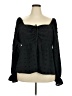 Shein Curve 100% Polyester Black Long Sleeve Blouse Size 4X - photo 1