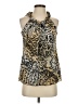 Spense Gold Sleeveless Blouse Size S - photo 1