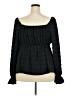 Shein Curve 100% Polyester Black Long Sleeve Blouse Size 4X - photo 2