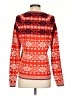 Joe Fresh Print Red Pullover Sweater Size S - photo 2