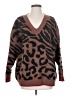 Vintage Havana Animal Print Brown Pullover Sweater Size S - photo 1