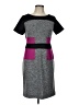 Sandra Darren Color Block Gray Casual Dress Size 10 - photo 1